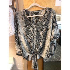 Boutique snake skin top